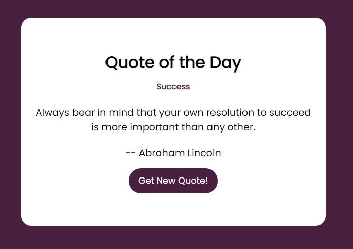 Quote generator